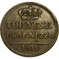 11/2 Tornese - Ferdinando II