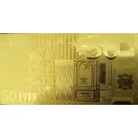 50 Euros gold plated