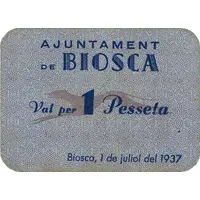 1 Peseta Biosca