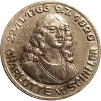 10 Pfennig - Rudolstadt Charlotte v. Schiller