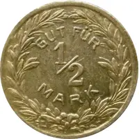 1/2 Mark - Pforzheim B.H. Mayers Hof-Kunst-Präge Anstalt