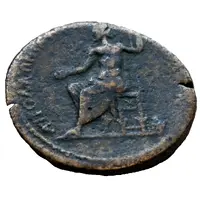 Æ34 - Marcus Aurelius Zeus seated, Apollonia Mordiaeum, Pisidia