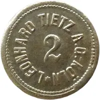 2 Pfennigs - Köln Leonhard Tietz A.G.