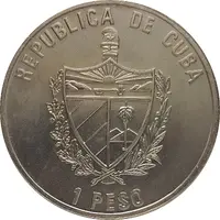 1 Peso 40th Anniversary of Revolution Default Category Coins Americas Cuba
