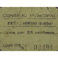 25 Céntimos Peñalsordo