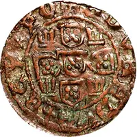 1/2 Real Preto - Duarte I 'P', Porto Mint