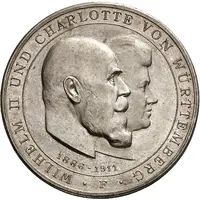 3 Mark - William II Silver wedding anniversary