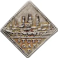 1/2 Ducat Klippe, Silver pattern strike, Neue Jahr