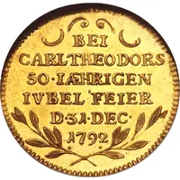 1 Ducat - Charles Theodore Golden Jubilee