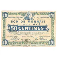 50 Centimes - Villes de Roubaix et de Tourcoing