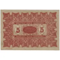 5 Rubli Magistrat Miasta Częstochowy