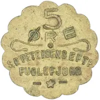 5 Øre S. P. Petersens Eftf, Small letters