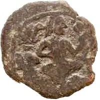 Unknown Æ - Anonymous / In the name of Thun Jabgu Khan, 618-628 Kabarna, with throne