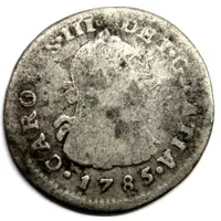 1/2 Real - Carlos III portrait