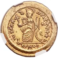 Solidus - Theodosius II Germanic States imitation of Theodosius II