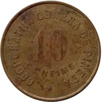 10 Centimos - Cooperativa Obrera de Pineda