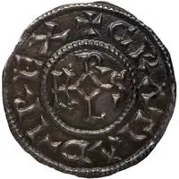 Denier - Angilbert In the name of Charles the Bald