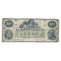 10 Pesos Banco Navia