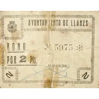 2 Pesetas Llanes