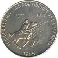 1 Peso Don Quixote and the Windmills