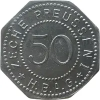 50 Pfennigs - Lünen Zeche Preussen I H.B.A.G.
