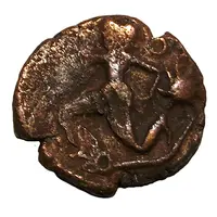 Bronze with running character and stars