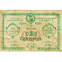 50 Centimes - Chambre de Commerce d'Elbeuf 76