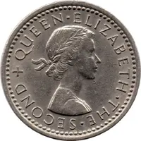 3 Pence - Elizabeth II 1st portrait