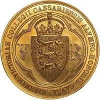 Medal - Victoria Victoria College, St Helier, Gold