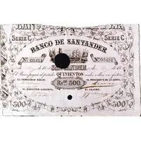 500 Reales de Vellón Banco de Santander Default Category Banknotes Europe Spain Spain