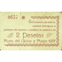 2 Pesetas Muro de Alcoy