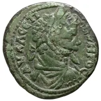 Æ27 - Septimius Severus Y I ΦAYCTINIA MAPKIANOΠOΛI, Consular Legate Julius Faustinianus, Marcianopolis