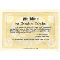 50 Heller Scharten