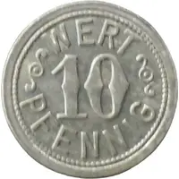 10 Pfennigs - Grossauheim von Arnim'sches Eisenw. Marienhütte