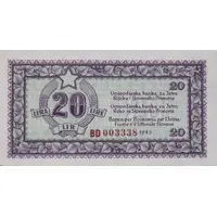 20 Lira Free Territory of Trieste - zone B