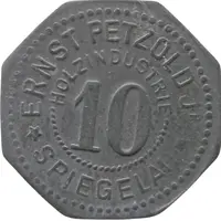 10 Pfennig - Spiegelau Ernst Petzold Jr. Holzindustrie