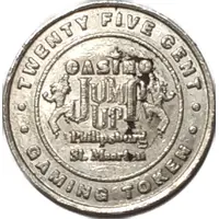 25 Cent Gaming Token - Casino Jump up Philipsburg