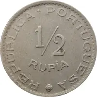 1/2 Rupia - Republic Lisboa mint