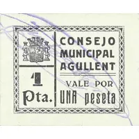 1 Peseta Agullent