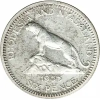 6 Pence - Elizabeth II 1st portrait, Silver Proof