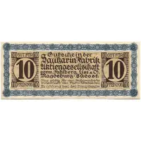 10 Pfennig Saccharin-Fabrik AG