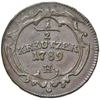 1/2 Kreutzer - Joseph II