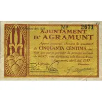 50 Céntimos Agramunt