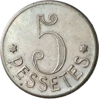 5 Pesetas - La Pau Rodenca