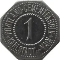 1 Pfennig - Karlstadt am Main Portland Cementfabrik