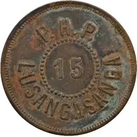 15 Heller - Lusangasanga Plantation