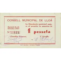 1 Peseta Lloá