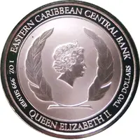 2 Dollars - Elizabeth II Diving Paradise