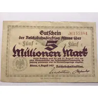 5 000 000 Mark Reichsbahndirektion