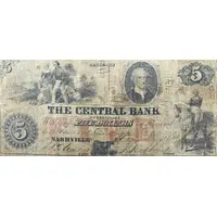 5 Dollars Central Bank of Tennessee